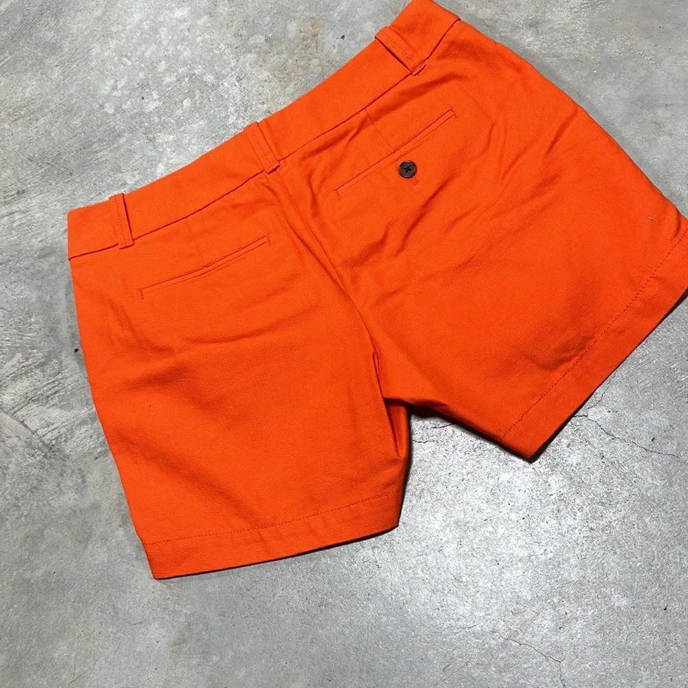 j.Crew orange zip front shorts / Size 2 / Q-63‎